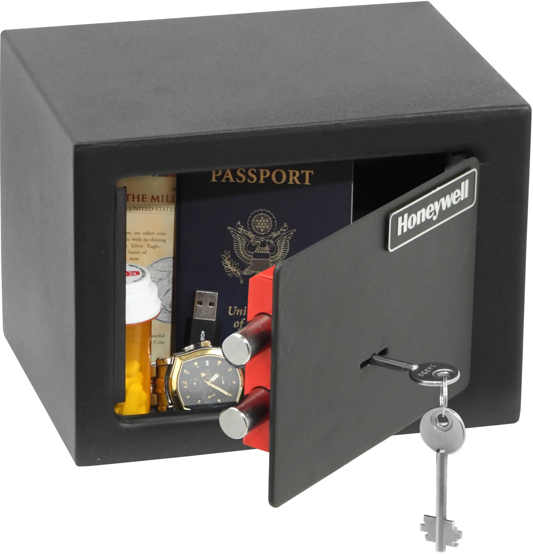 5002 Honeywell 5002 Small Key Lock Security Safe-4