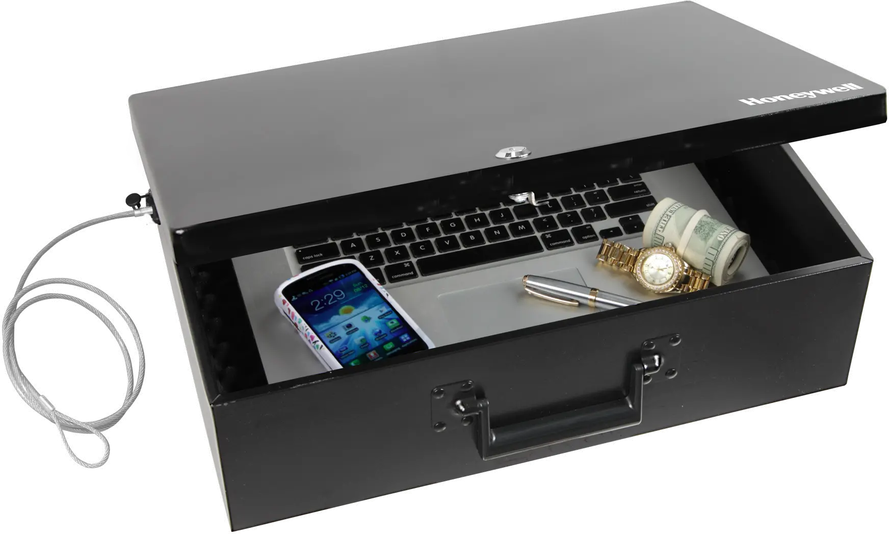 6109 Honeywell 6109 Key Lock Fire Resistant Security Box-4