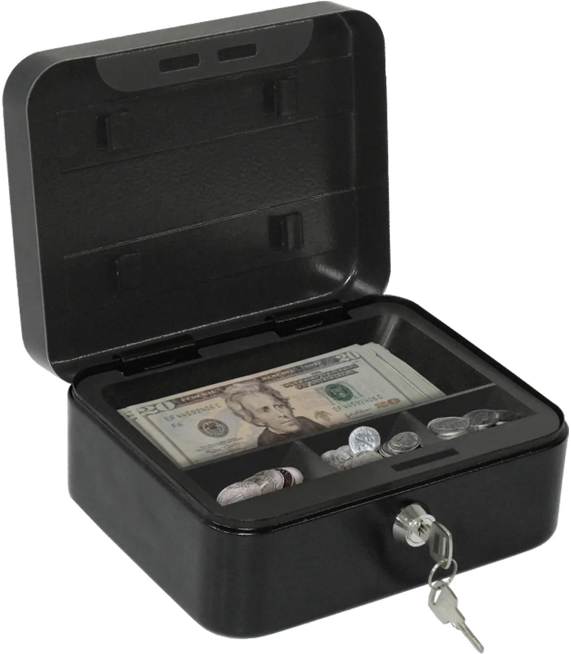 6111 Honeywell 6111 Convertible Steel Key and Cash Box-1