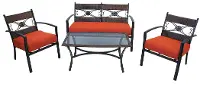 4 Piece Patio Deep Seating