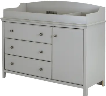 9020333 Cotton Candy Gray Changing Table with Removable Changing Station - South Shore-1