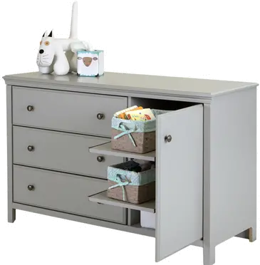 9020333 Cotton Candy Gray Changing Table with Removable Changing Station - South Shore-4