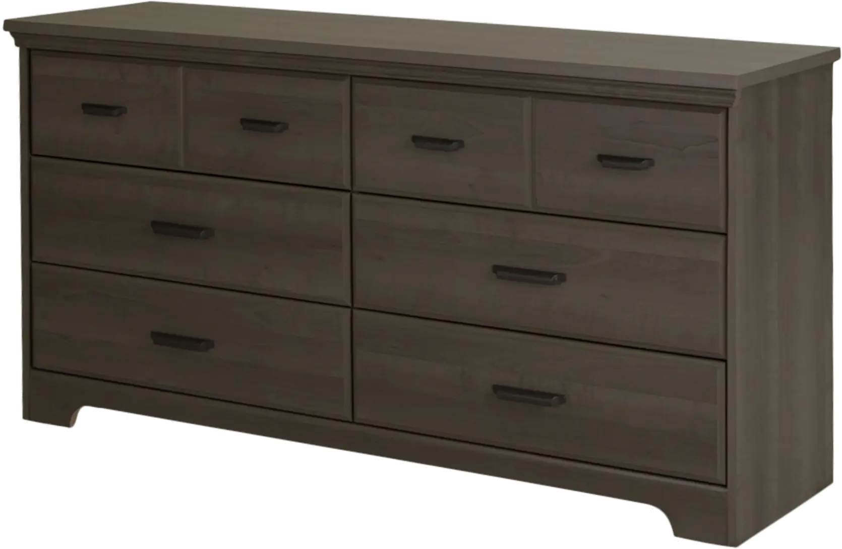 9041010 Versa Gray Maple 6-Drawer Double Dresser - South Shore-1