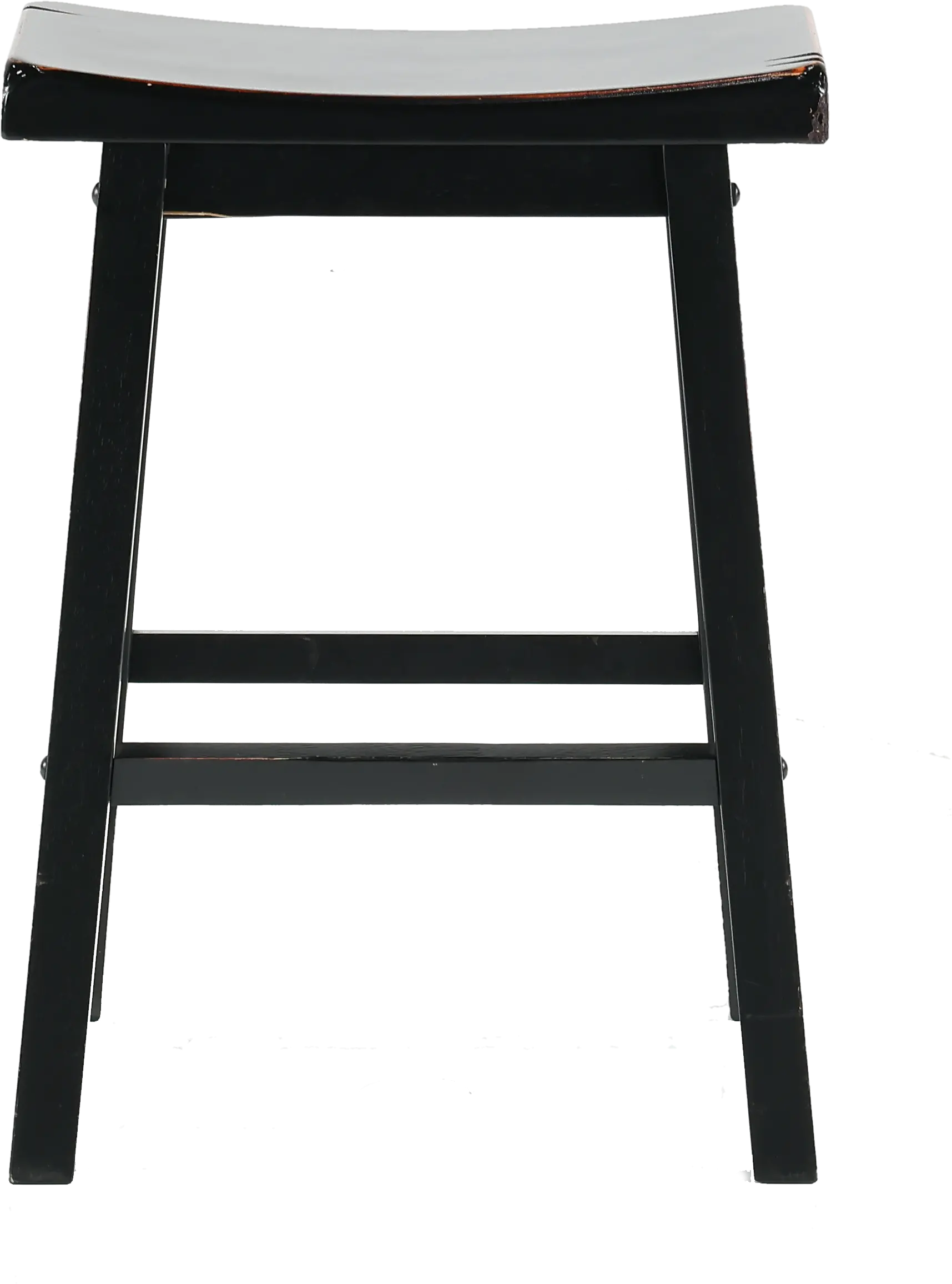 Saddle Black Counter Height Stool-1