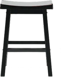 Saddle Black Counter Height Stool
